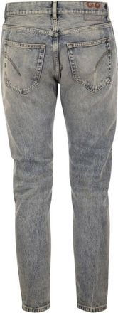 Dondup Mens Dian - Carrot-fit Jeans - Light Grey Cotton - Size 31 (Waist)