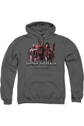 Gildan Injustice Gods Among Us Bad Girls Adult Pull Over Hoodie / Hooded Sweatshirt