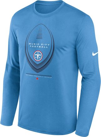 Nike Tennessee Titans Legend Icon Nike Mens Dri-FIT NFL Long-Sleeve T-Shirt in Blue | NKHT4AI9V-NDB