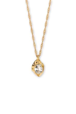 Classicharms Molten Pendant Necklace in Clear at Nordstrom