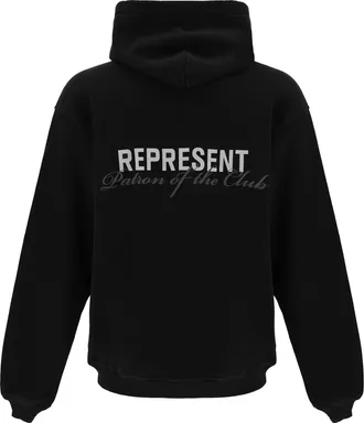 Represent Mens Cotton Hoodie Black Sweatshirts Sweater