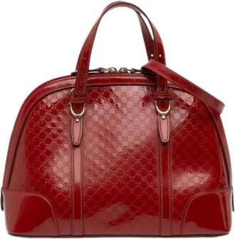 Gucci Pre-owned Handbags, female, Red, Size: ONE SIZE Pre-owned The Nice Satchel