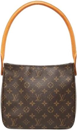 Louis Vuitton Pre-owned Shoulder Bags, female, Brown, Size: ONE SIZE Pre-owned Looping MM