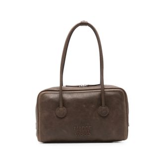 Margesherwood Logo-embossed Leather Shoulder Bag