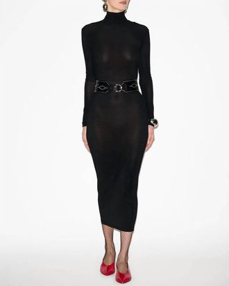 Isabel Marant Vanessa Midi Dress In Black