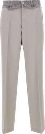 Maison Margiela Straight Broeken - Heren - Straight fit broeken - Grijs - L - Katoen - Broeken