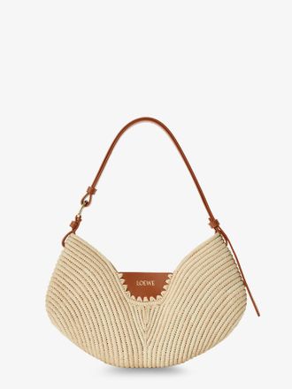 Loewe Paulas Ibiza-Borsa a spalla Swing in pelle e rafia - LOEWE - gender_Woman