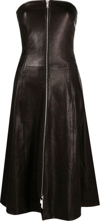 Khaite Valerie lambskin dress - women - Cupro/Lambskin - 6 - Black