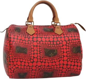 Louis Vuitton Tweedehands Canvas handtassen - Dames - Vintage Handtas - Rood - ONE Size - Leer - Vintage