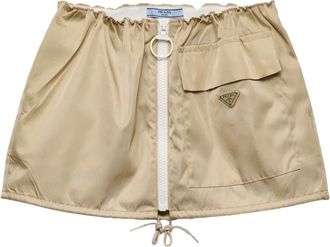 Prada Minigonna Re-Nylon - Toni neutri