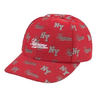 SUPREME SS26 Monogram 6-Panel Red SUP-SS26-1067-RED