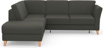Sit&more Ecksofa »Visby L-Form« Wahlweise mit Bettfunktion und Stauraum, frei im Raum stellbar