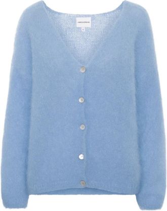 Americandreams Cornelia LS Cardigan - Dames - Vesten - Blauw - M - Wol - Truien & Vesten