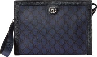 Gucci Ophidia GG Supreme Canvas Pouch Dark Blue 760243-UULBN-4055