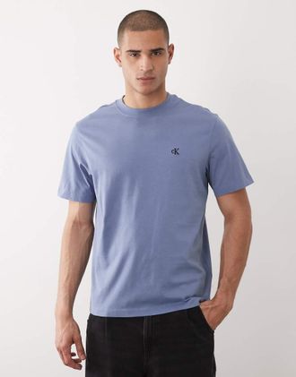Calvin Klein Jeans T-shirt blu con monogramma