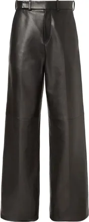 Fendi Leather Trousers-Donna