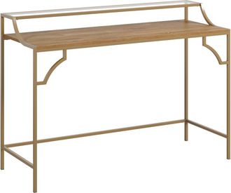 Sauder International Lux Desk, Sindoori Mango finish