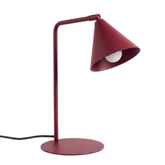 Sollux Lighting L&aacute;mpara de escritorio borgo&ntilde;a acero alt. 35 cm