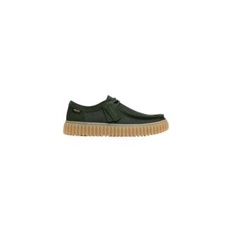 Clarks Laced Shoes, male, Green, Size: 12 US Torhill Lo