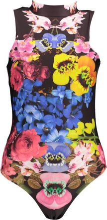 Desigual Haltertop met open rug - Dames - Bodies - Veelkleurig - L - Tops