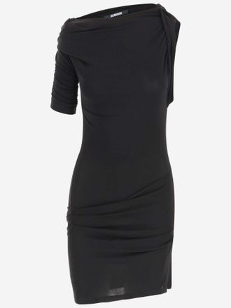 Jacquemus La Mini Robe Drapeado