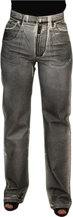Dolce & Gabbana Wide Jeans - Heren - Regular Fit Jeans - Grijs - 3XS - Katoen - Jeans