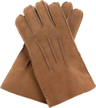 UGG Handschoenen met logo - Heren - Handschoenen - Bruin - XL - Leer - Accessoires