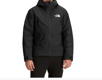 The North Face Mens Mountain Range Down Hooded Jacket In Tnf Black