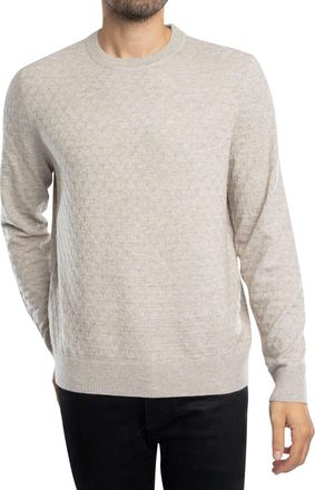 Ted Baker Mens Stitch Crew Knit, Brown, XXL