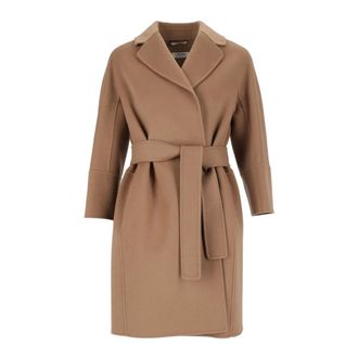 Max Mara Arona Jas - Dames - Mantels - Bruin - Maat: M Wol