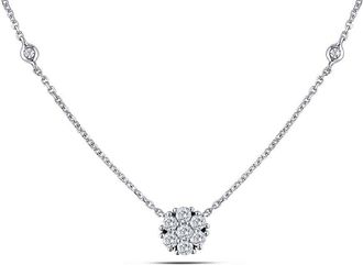 Amour 1/3 CT TW Diamond Necklace In 14K White Gold
