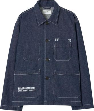 Universal Works Ives Jacket - Jackets - Hombre - Azul - XL