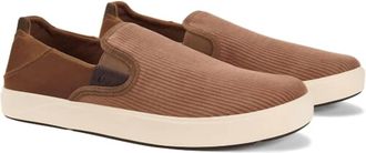Olukai Mens Laeahi Kapa Corduroy Slip-On Shoes In Tan/darkwood