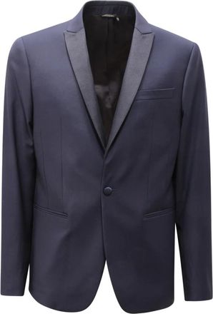 Patrizia Pepe Skinny jas in Royal Navy - Heren - Blazers - Blauw - XL - Jassen