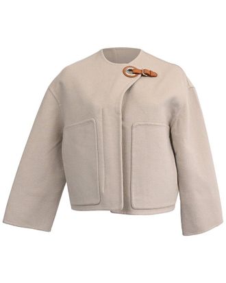 Herm&egrave;s Jacket With Buckle Detail (Authentic Pre-Loved)