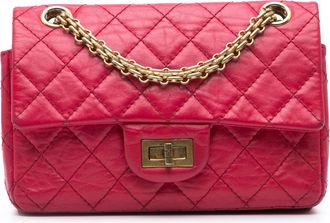 Chanel Pre-owned Womens Classic Mini Flap Bag - Poppy Leather - One Size