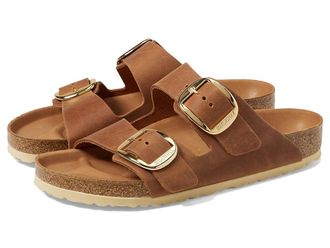 Birkenstock Arizona Big Buckle - Oiled Leather Womens Sandals Antique Cognac Leather : EU 41 (US Womens 10-10.5) Regular, Leather/Suede