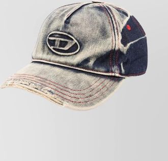 Diesel denim logo baseball cap