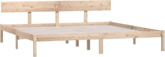 vidaXL Estructura De Cama Sin Colch&oacute;n Madera Maciza 200x200 Cm Vidaxl