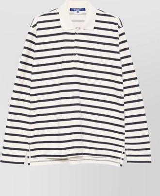 Junya Watanabe polo shirt long sleeves ribbed cuffs
