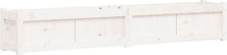 vidaXL Fioriera da Giardino Bianca 180x31x31 cm Legno Massello di Pino vidaXL