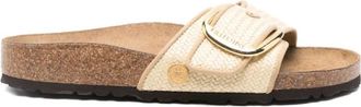Birkenstock Geweven Band Sandalen Gouden Details - Dames - Sandalen - Beige - 36 EU - Schoenen