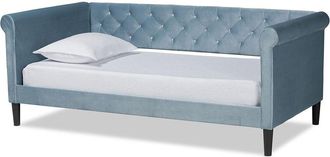 Baxton Studio Cora Modern Contemporary Light Velvet Daybed