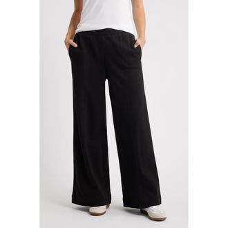 Wit & Wisdom Skyrise Pintuck Pleat Wide Leg Pants in Black at Nordstrom Rack, Size X-Small
