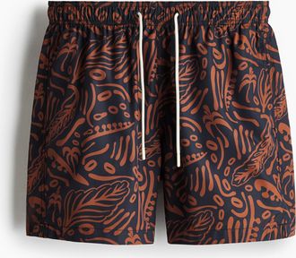 H&M Patterned swim shorts - Beige