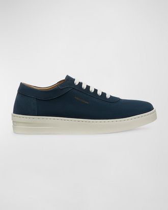 Stuart Weitzman Mens Hamptons Suede Low-Top Sneakers