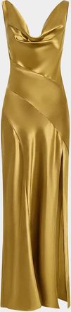 Nicholas Alfina Cowl-Neck Satin Maxi Dress
