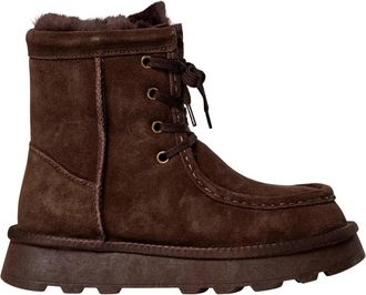 Sofie Schnoor Filliasw Enkellaars - Dames - Veterlaarzen - Bruin - 37 EU - Leer - Schoenen