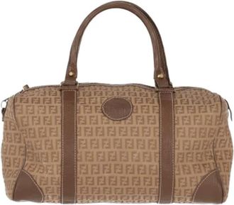 Fendi Pre-owned Canvas fendi-bags - Dames - Vintage Weekendtas - Beige - ONE Size - Vintage