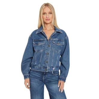 Guess Giacca Trucker - - Jackets - Donna - Blu - L